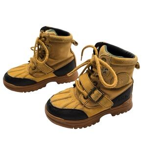 Polo Ralph Lauren Duck Boots Tan Workwear Boys Size 11